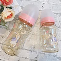 【夢幻奶瓶喝ㄋㄟㄋㄟ】寶貝用奇哥比得兔PPSU奶瓶順順喝，防脹氣親乳感奶嘴打100分