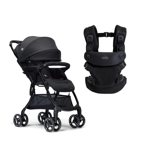 【萬元組合】savvy™ air 四合一嬰兒揹帶+fluri™ drift 橫輕巧x磁吸扣手推車