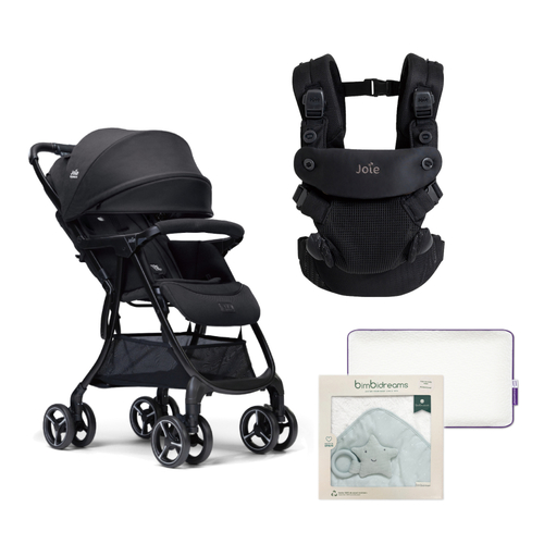 【萬元組合】savvy™ air 四合一嬰兒揹帶+fluri™ drift 橫輕巧x磁吸扣手推車