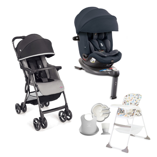 【萬元組合】i-Spin Grow™ FX 0-7歲旋轉型汽座+Fluri™ 輕便手推車