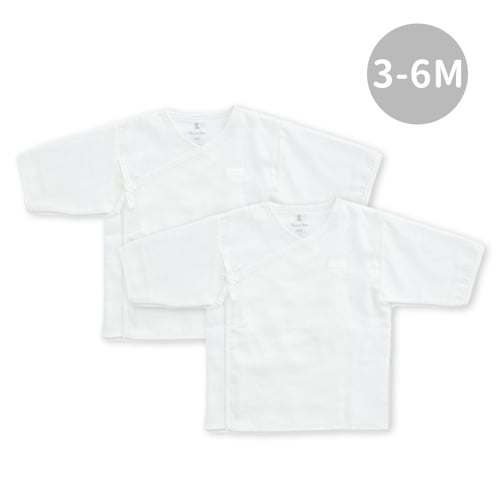 雙層紗布肚衣2入組 (3-6個月)