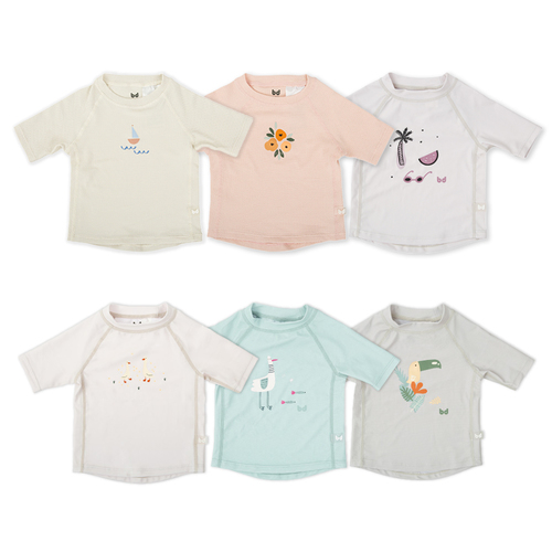 (預購商品)嬰幼兒抗UV短袖游泳上衣 (1-2Y)，預計8/10陸續出貨