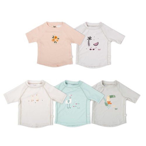 (預購商品)嬰幼兒抗UV短袖游泳上衣 (1-2Y),預計8/10陸續出貨
