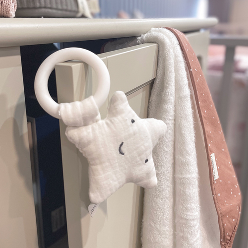 【網路限定】竹纖維連帽浴巾+星星固齒器禮盒 75x75cm