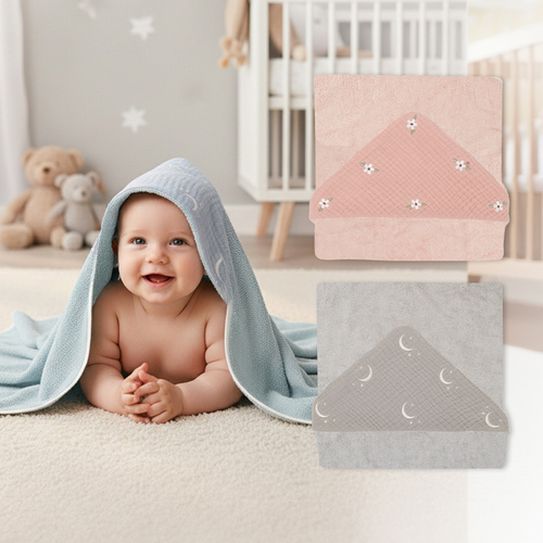 【網路獨家】竹纖維連帽浴巾禮盒 75x75cm