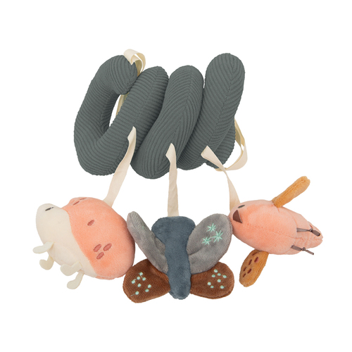 【網路獨家】純棉連帽圍裙式寶寶浴巾禮盒 100x100cm+捲捲安撫玩具