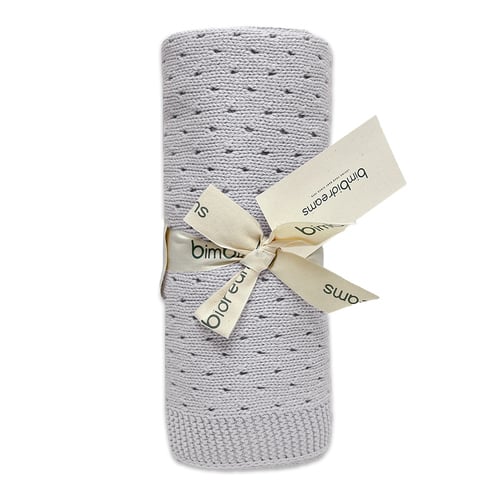 【網路限定】透氣純棉針織洞洞毯 75x90cm