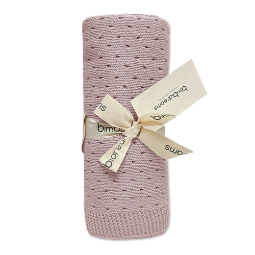 【網路限定】透氣純棉針織洞洞毯 75x90cm