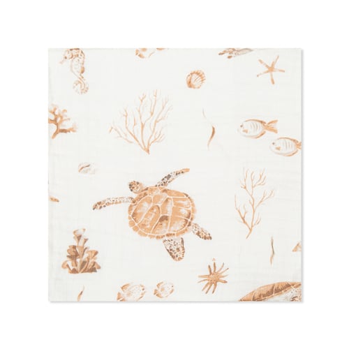 【網路限定】竹纖維紗布包巾+玩偶禮盒 120x120cm