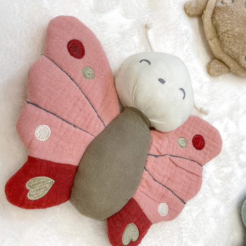 【網路限定】竹纖維紗布包巾+玩偶禮盒 120x120cm
