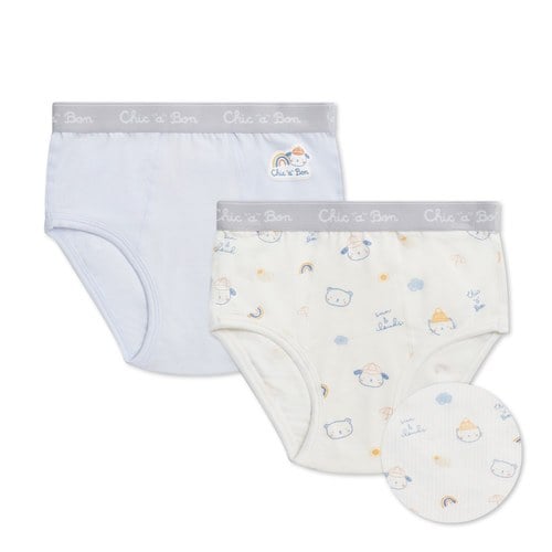 天空熊天絲男童三角褲-2入 (鋅纖維布+銀離子抗菌內襠)