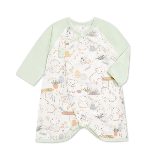 小熊牧場肚衣蝴蝶兔裝(天絲洞感緹花布)