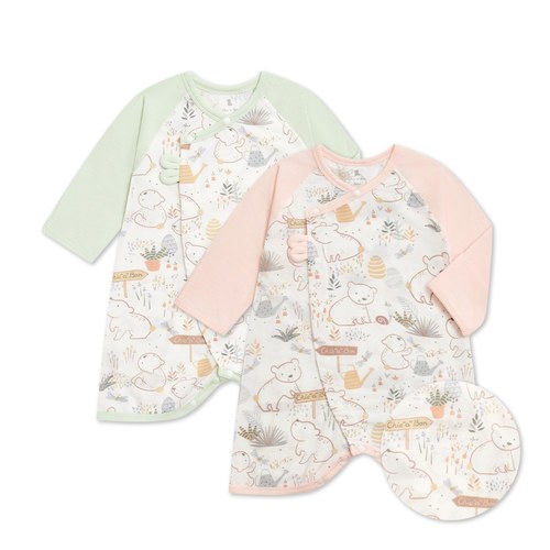 小熊牧場肚衣蝴蝶兔裝(天絲洞感緹花布)