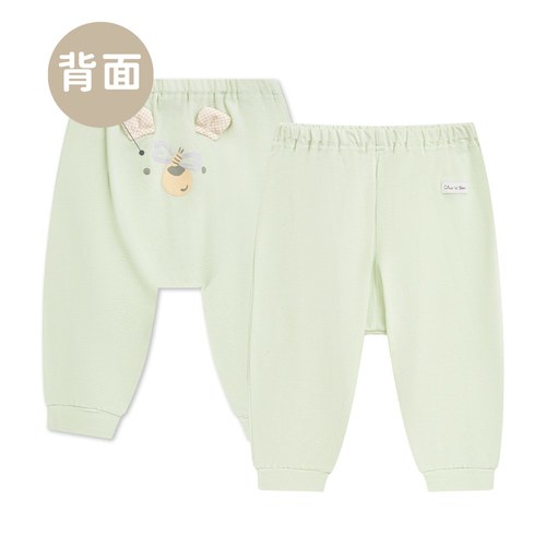 小熊牧場嬰兒長褲 (天絲洞感緹花布)