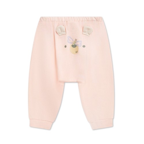 小熊牧場嬰兒長褲 (天絲洞感緹花布)