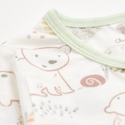 小熊牧場長袍妙妙裝 (天絲洞感緹花布)