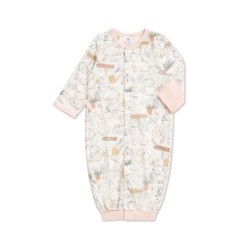 小熊牧場長袍妙妙裝 (天絲洞感緹花布)