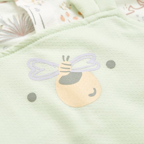 小熊牧場短袖兔裝 (天絲洞感緹花布)