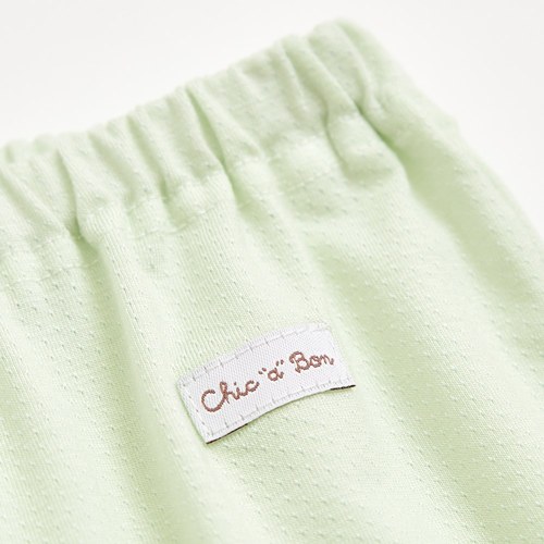 小熊牧場圓領冷氣衫套裝 (天絲洞感緹花布)