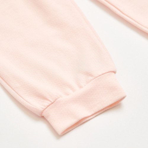 小熊牧場圓領冷氣衫套裝 (天絲洞感緹花布)