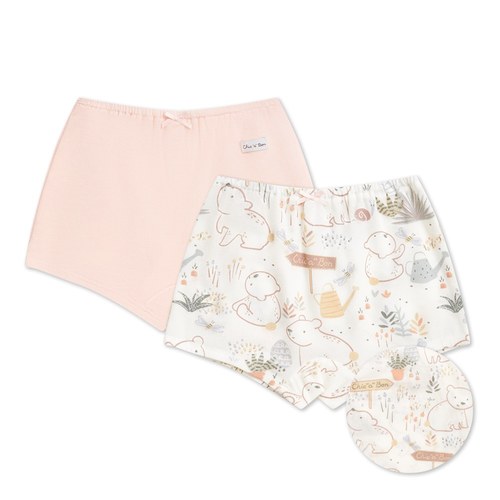 小熊牧場女童平口褲-2入 (銀離子抗菌內襠)