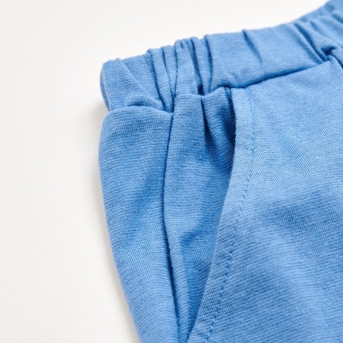 恐龍家族短袖套裝 (水晶紗布+花紗單面布)