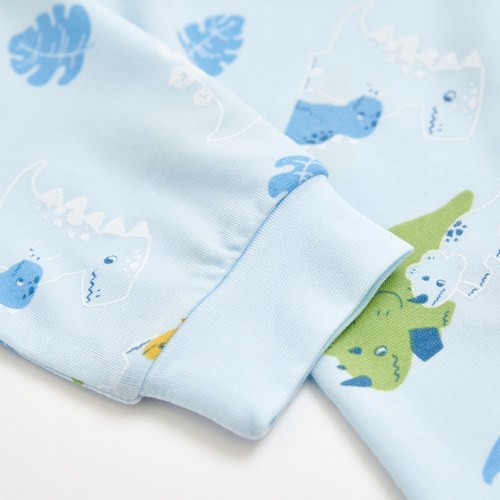 恐龍家族圓領冷氣衫套裝 (水晶紗)