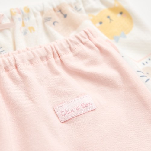 萌貓樂園女童平口褲-2入 (銀離子抗菌內襠)