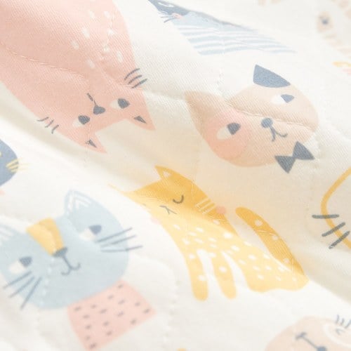 萌貓樂園鋪棉防踢背心 (彈性布)