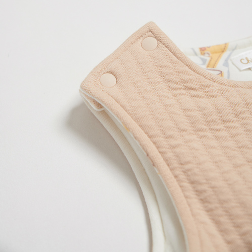 有機棉小熊雙面穿鋪棉背心外套