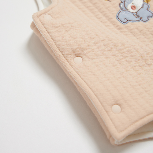 有機棉小熊雙面穿鋪棉背心外套