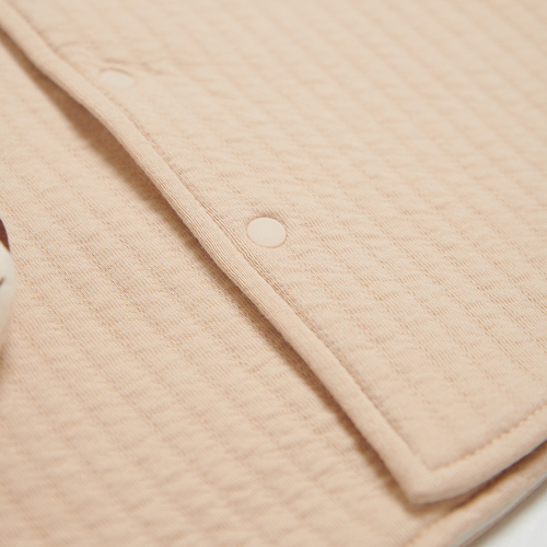 有機棉小熊雙面穿披風/2件組禮盒 (披風+手搖鈴)