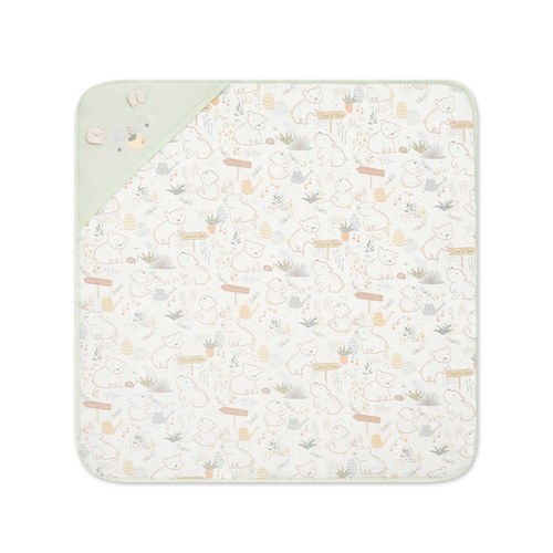 小熊牧場舖棉包巾 80x80cm (彈性布)