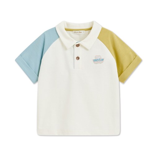 恐龍探險趣幾何POLO衫