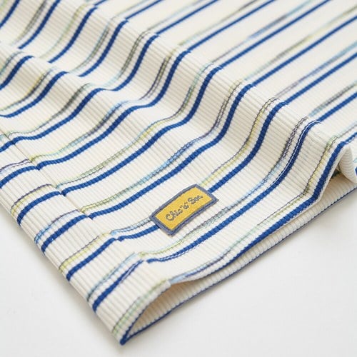 恐龍探險趣條紋口袋上衣