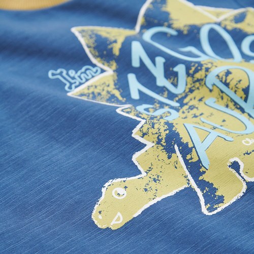 恐龍探險趣斜切造型尾巴上衣