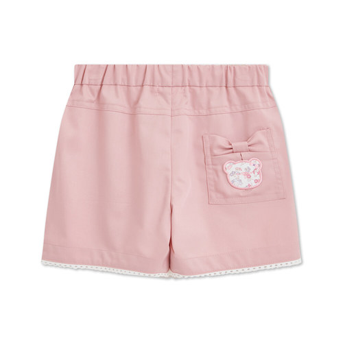 花蝶熊造型蝶結口袋短褲