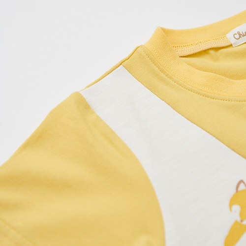 動物樂園斜切印花上衣 (吸濕排汗+抗UV)