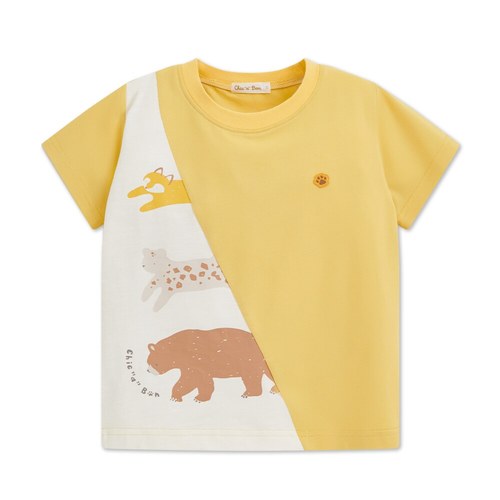 動物樂園斜切印花上衣 (吸濕排汗+抗UV)