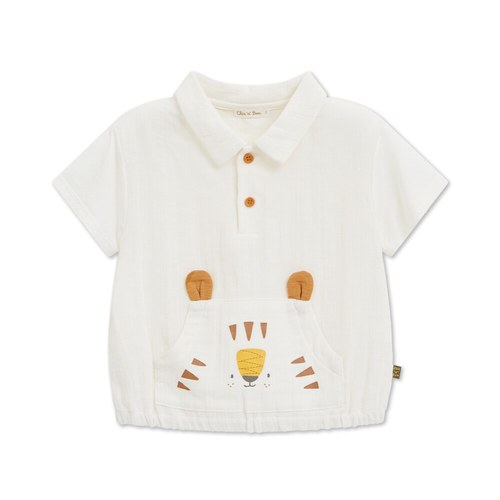 動物樂園趣味獅口袋POLO衫 (涼感)