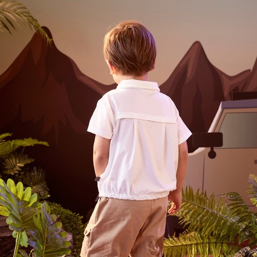 動物樂園趣味獅口袋POLO衫 (涼感)