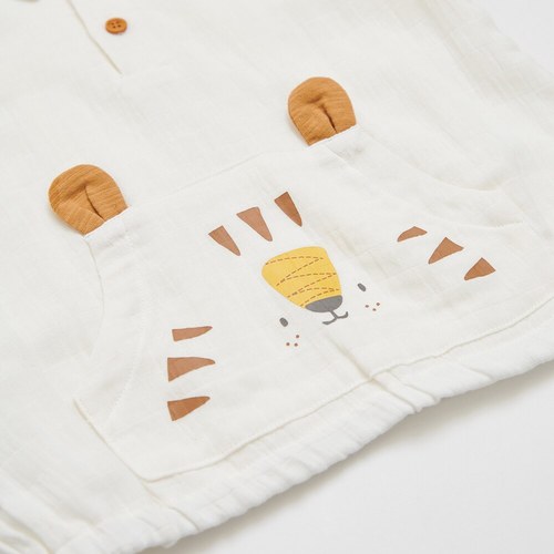 動物樂園趣味獅口袋POLO衫 (涼感)