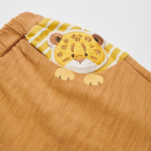 動物樂園俏皮豹口袋短褲