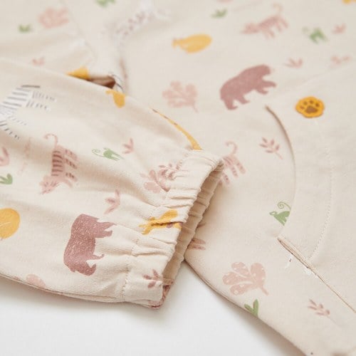 動物樂園滿版印花連帽外套