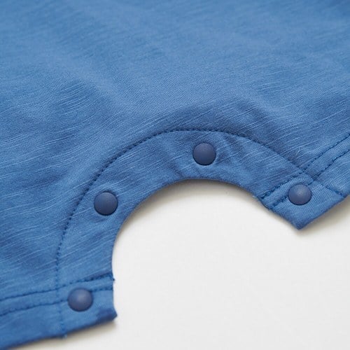 恐龍探險趣條紋拼接短袖兔裝