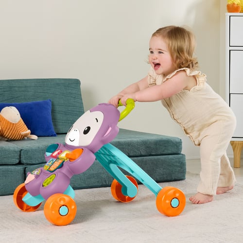 費雪紫色猴子聲光踏步車