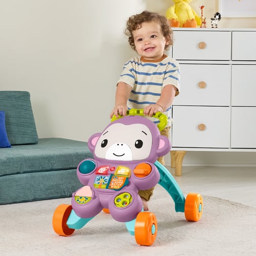費雪紫色猴子聲光踏步車