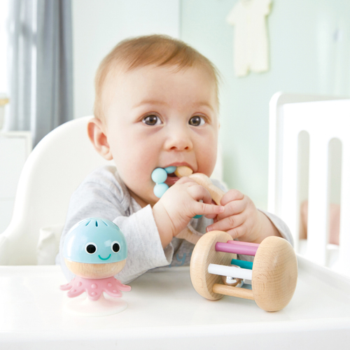【網路限定】德國Hape 嬰幼兒安撫搖鈴三件組