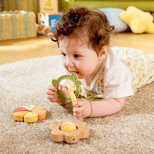 德國Hape MET雷諾瓦菊花藝術花朵搖鈴