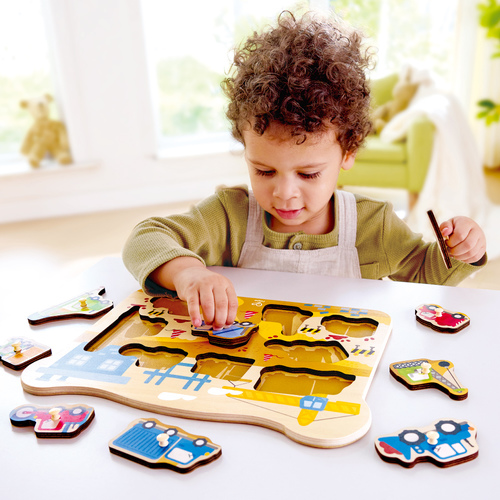 德國Hape 小手抓板拼圖